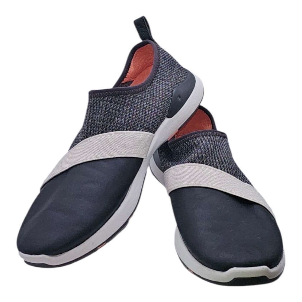 Olukai Miki Slip Sneakers‎ Fog & Black Comfort Shoes Women's Size 10